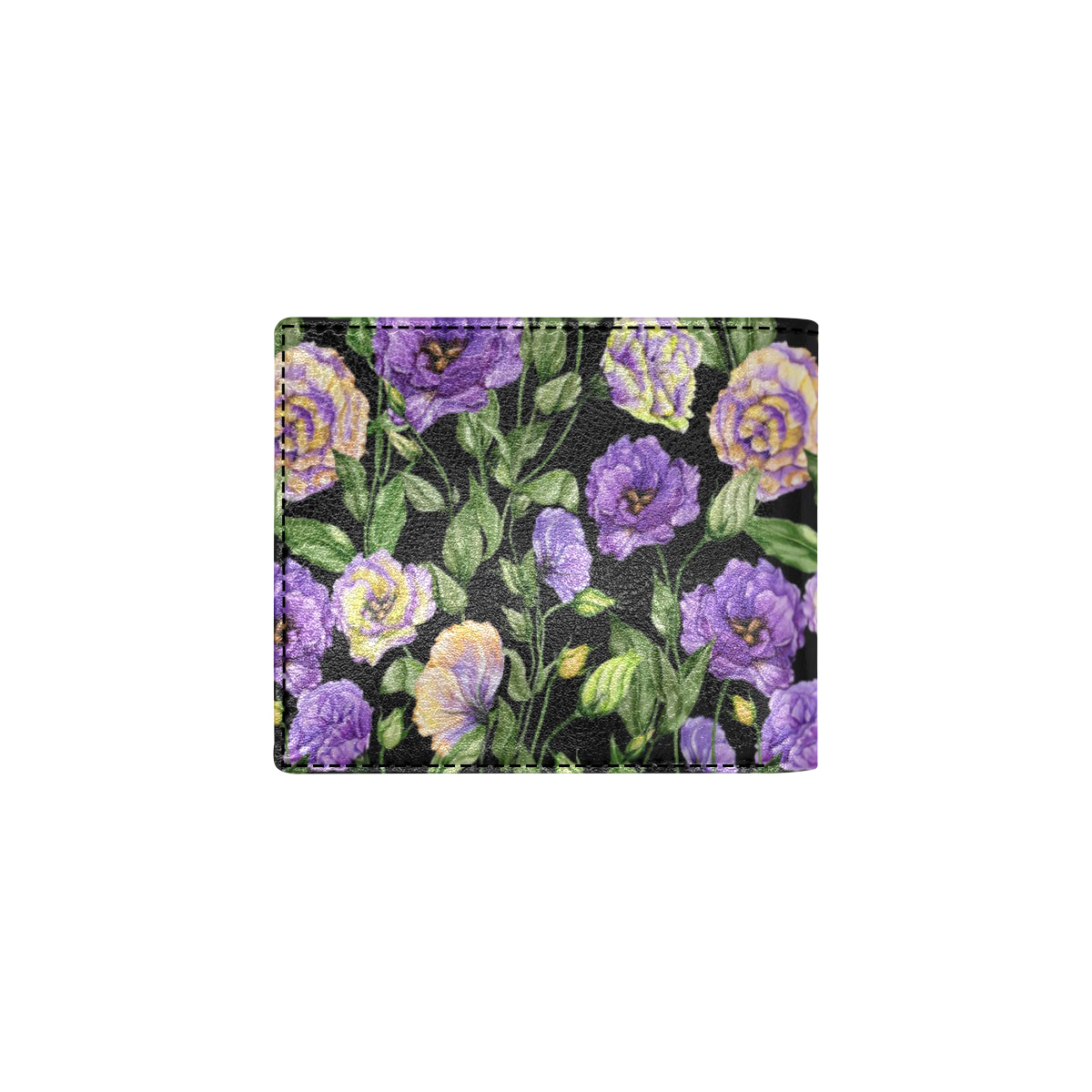 Lisianthus Pattern Print Design LT02 Men's ID Card Wallet