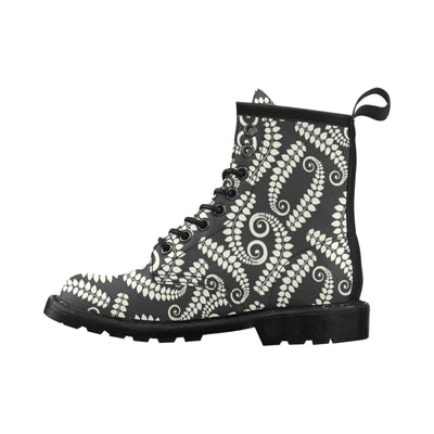 Fern Leave Print Pattern Women's Boots