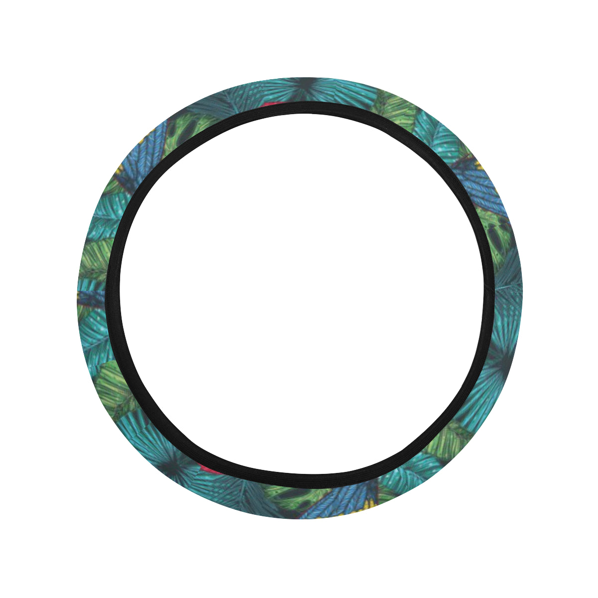 Parrot Pattern Print Design A05 Steering Wheel Cover with Elastic Edge