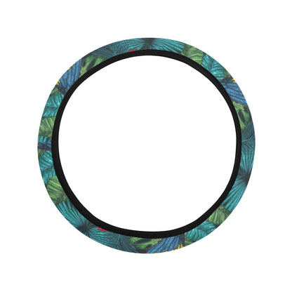 Parrot Pattern Print Design A05 Steering Wheel Cover with Elastic Edge