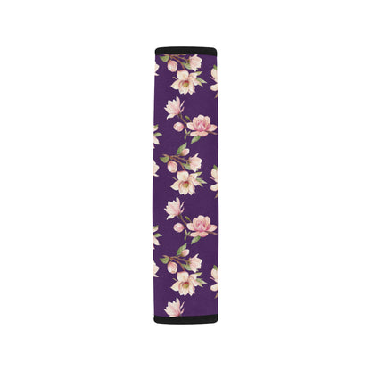 Magnolia Pattern Print Design MAG02 Car Seat Belt Cover