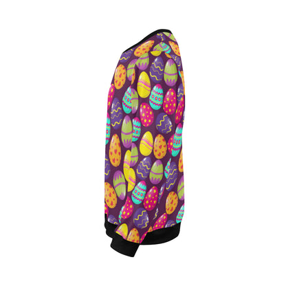 Easter Eggs Pattern Print Design RB04 Men Long Sleeve Sweatshirt