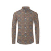 Calendar Aztec Pattern Print Design 03 Men's Long Sleeve Shirt