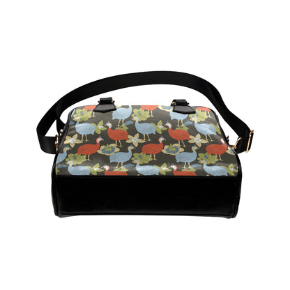Guinea Fowl Pattern Print Design 02 Shoulder Handbag