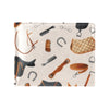 Equestrian Equipment Print Pattern Men's ID Card Wallet