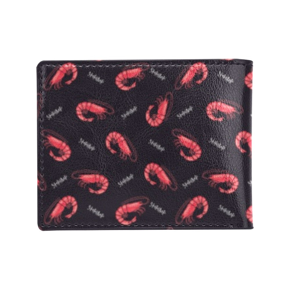 Shrimp Print Design LKS302 Men's ID Card Wallet