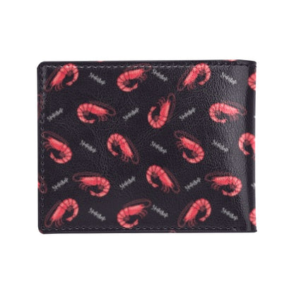 Shrimp Print Design LKS302 Men's ID Card Wallet