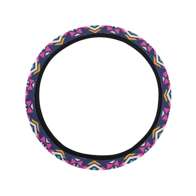 Pink Tribal Aztec native american Steering Wheel Cover with Elastic Edge