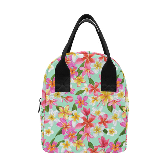 Plumeria Pattern Print Design PM014 Insulated Lunch Bag