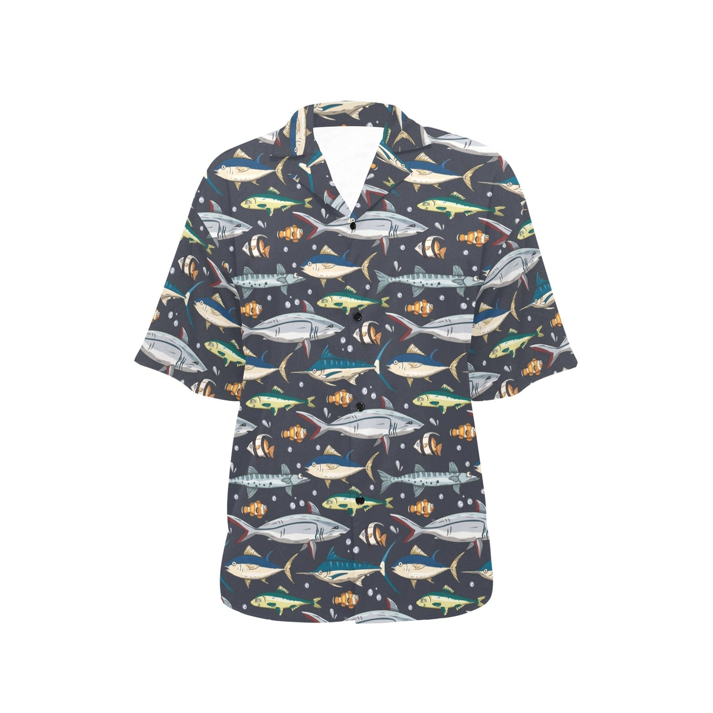 Swordfish Pattern Print Design 04 Women's Hawaiian Shirt