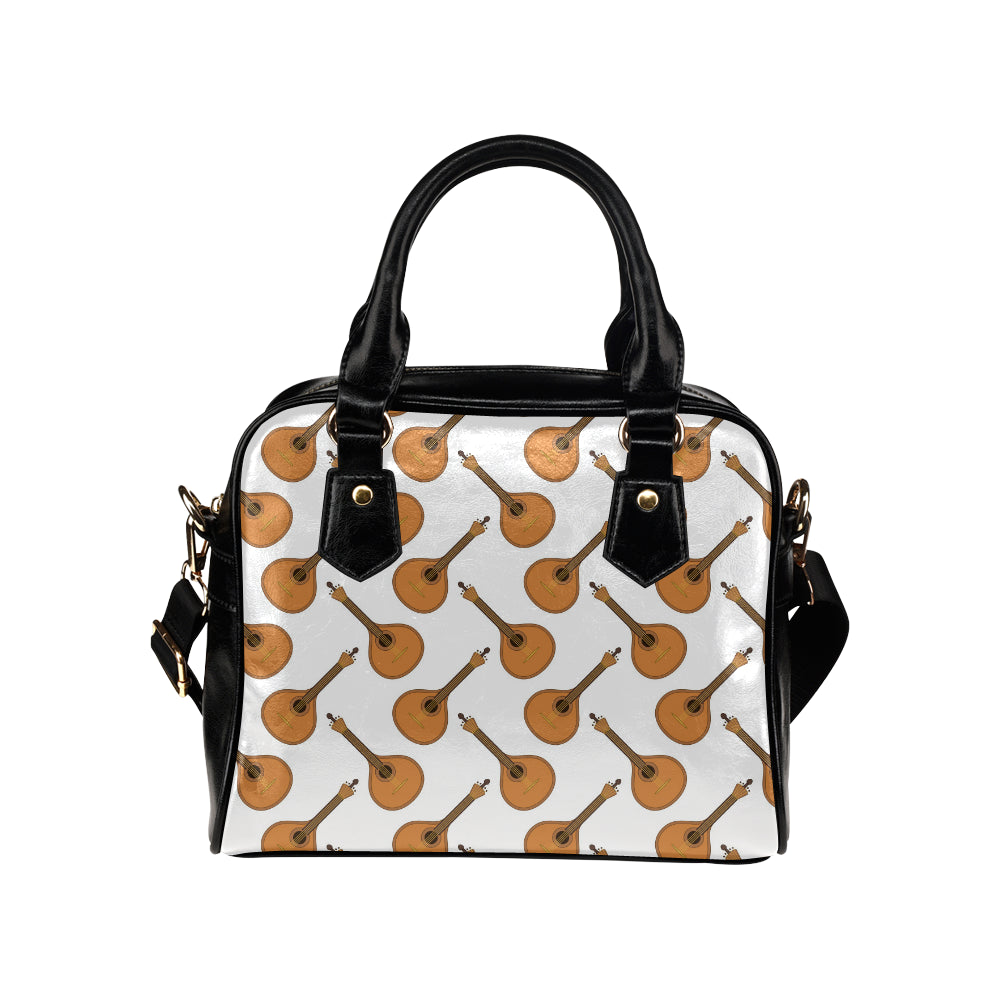 Mandolin Pattern Print Design 01 Shoulder Handbag