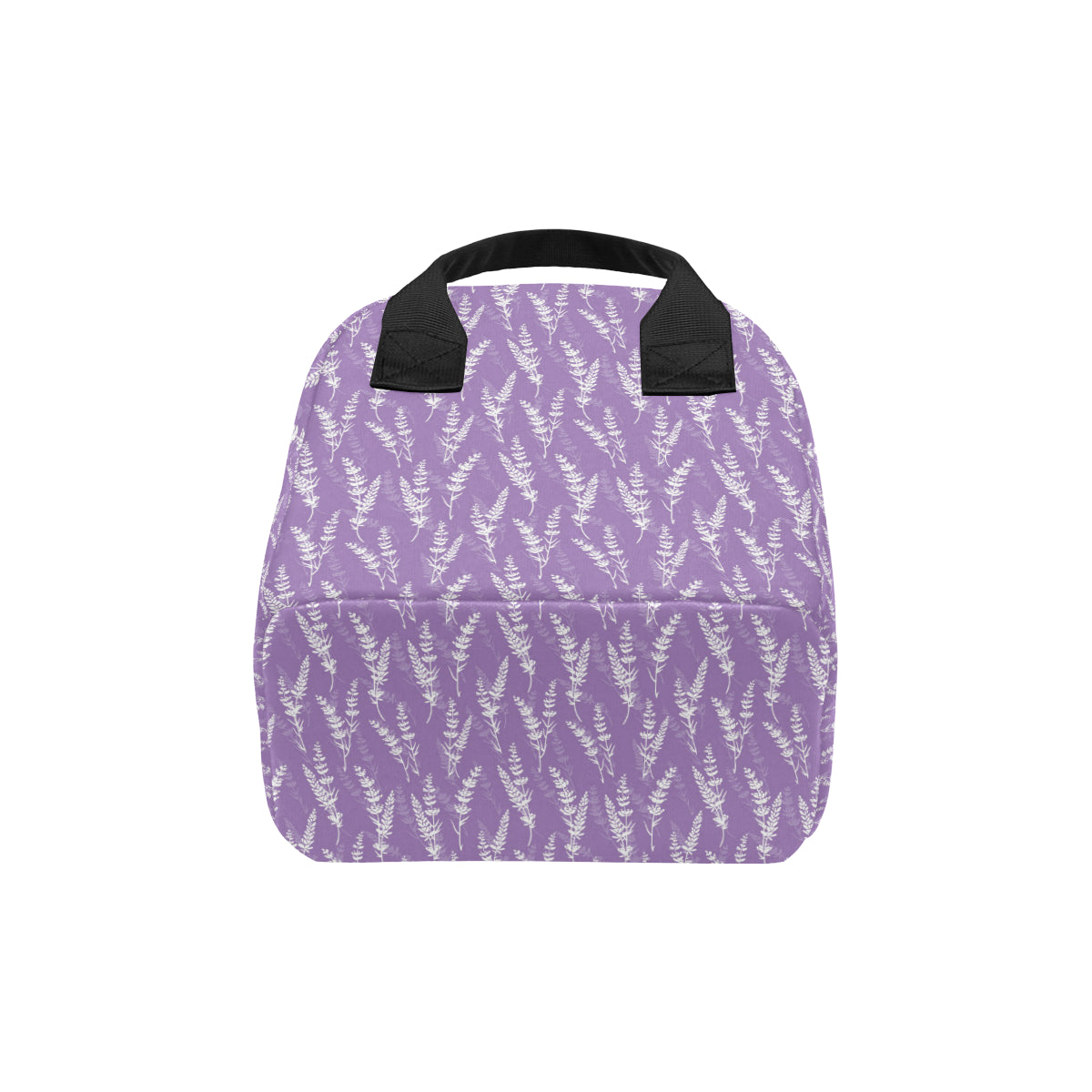 Lavender Pattern Print Design LV08 Insulated Lunch Bag