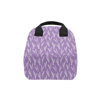 Lavender Pattern Print Design LV08 Insulated Lunch Bag