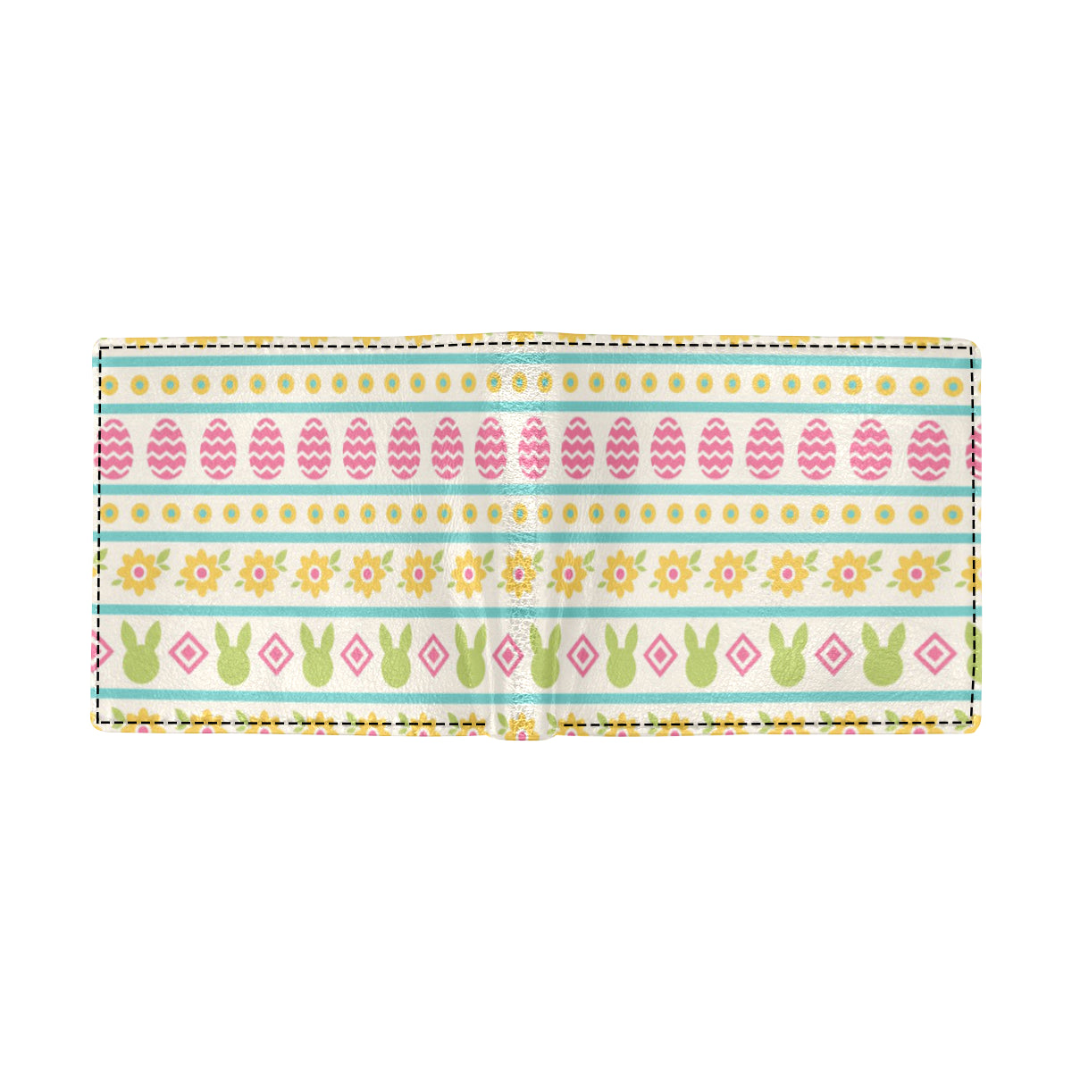 Easter Eggs Pattern Print Design RB016 Men's ID Card Wallet