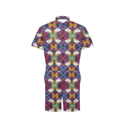 Chakra Eye Print Pattern Men's Romper