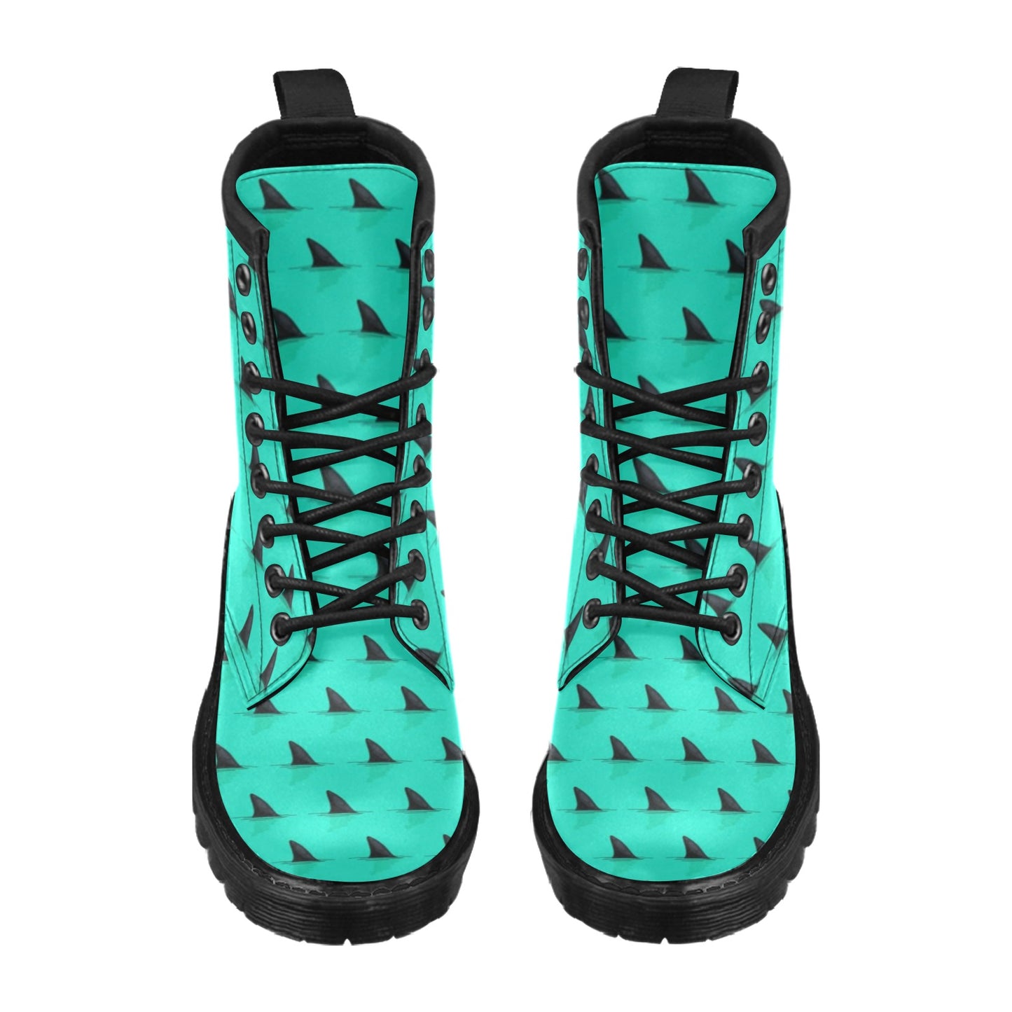 Shark Fin Pattern Women's Boots