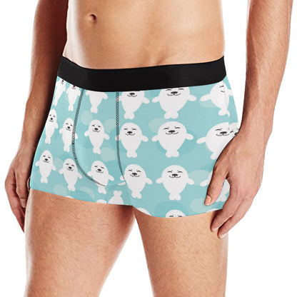 Sea Lion Baby Pattern Print Design 01 Men's Boxer Briefs