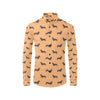 Dachshund Draw Print Pattern Men's Long Sleeve Shirt