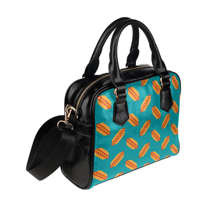 Hot Dog Pattern Print Design 03 Shoulder Handbag