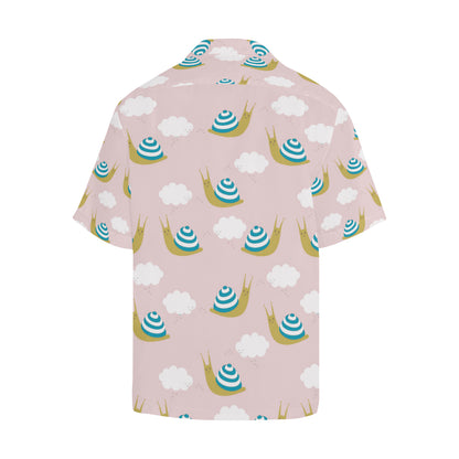 Snail Pattern Print Design 02 Men's Hawaiian Shirt