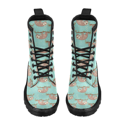 Sloth Print Design LKS302 Women's Boots