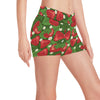 Strawberry Pattern Print Design SB05 Yoga Shorts