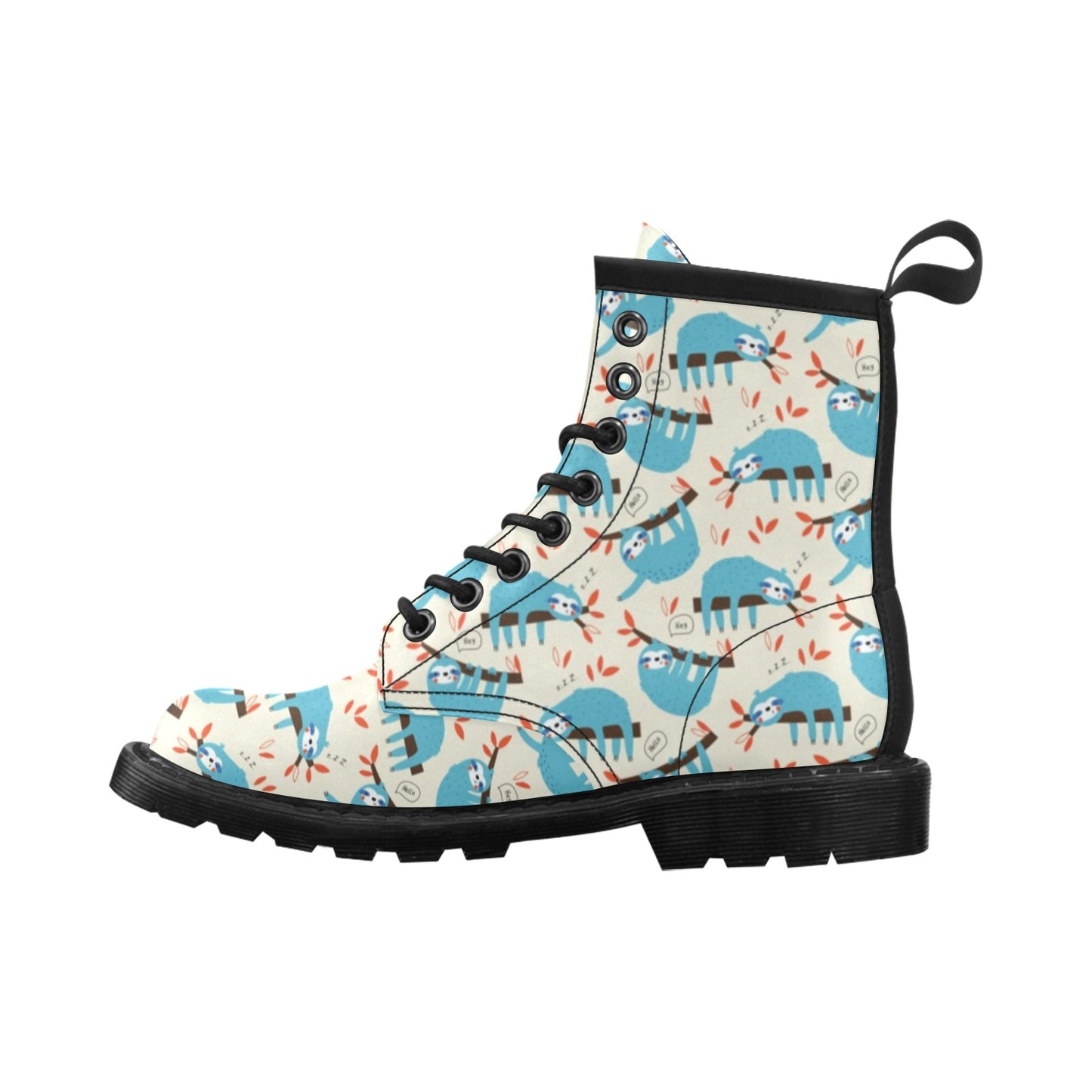 Sloth Print Design LKS3011 Women's Boots