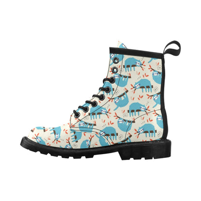 Sloth Print Design LKS3011 Women's Boots