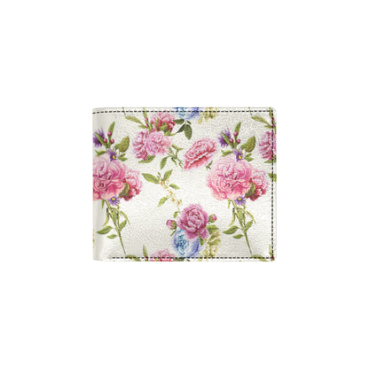 Carnations Pattern Print Design CN02 Men's ID Card Wallet