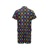 Chakra OM Print Pattern Men's Romper