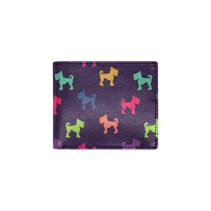 Schnauzers Pattern Print Design A05 Men's ID Card Wallet