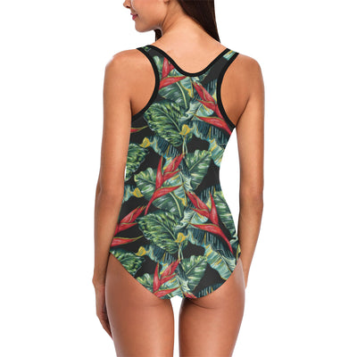 Bird Of Paradise Pattern Print Design BOP06 Women Swimsuit