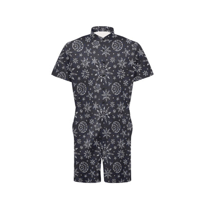 Sun Moon Pattern Men's Romper