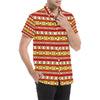 Serape Themed Men's Short Sleeve Button Up Shirt