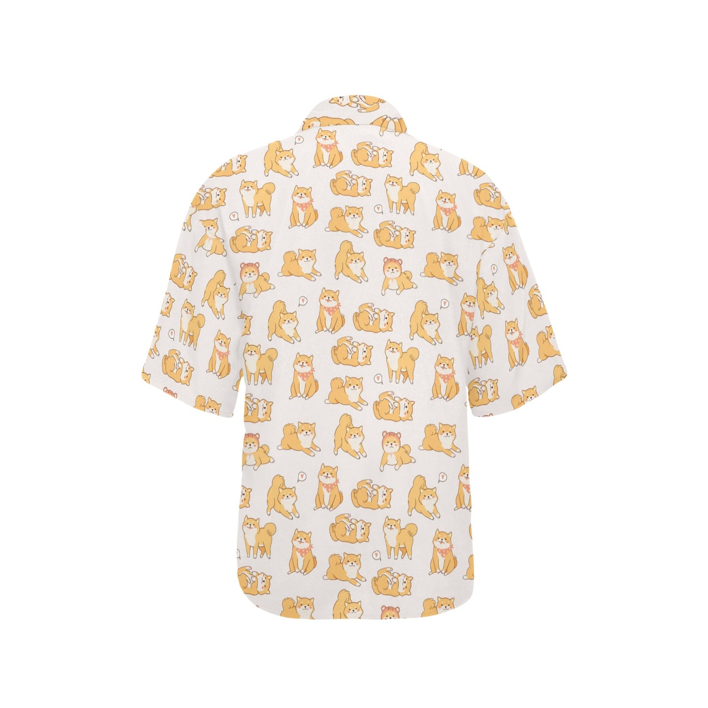 Shiba Inu Print Design LKS308 Women's Hawaiian Shirt