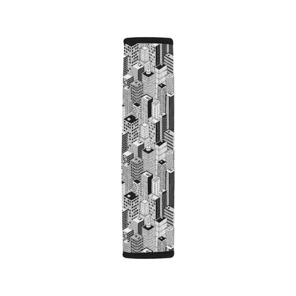 City  Pattern Print Design 02 Car Seat Belt Cover