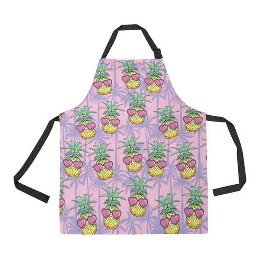 Pineapple Pattern Print Design PP06 Apron with Pocket