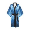 Mountain Pattern Print Design 04 Women's Short Kimono