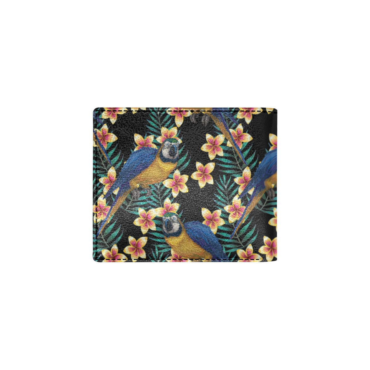 Macaw Pattern Print Design 01 Men's ID Card Wallet