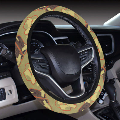 Western Cowboy Themed Steering Wheel Cover with Elastic Edge