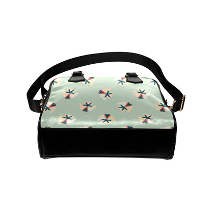 Karate Pattern Print Design 02 Shoulder Handbag