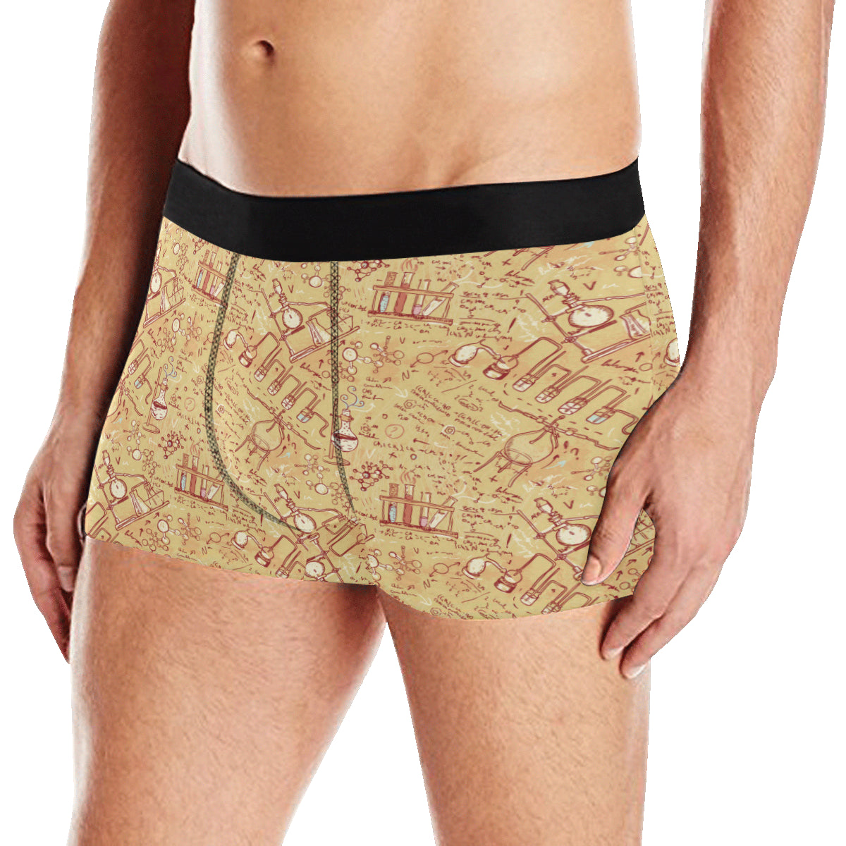 Chemical Pattern Print Design 01 Men's Boxer Briefs