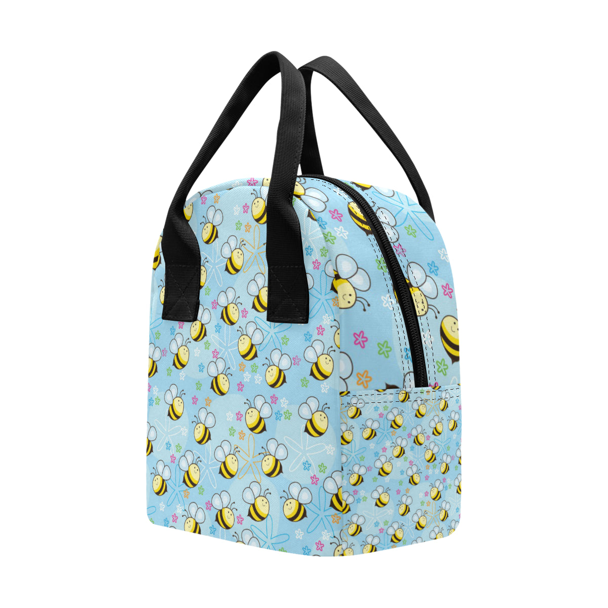 Bee Pattern Print Design BEE03 Insulated Lunch Bag