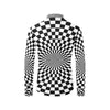 Checkered Flag Optical illusion Men's Long Sleeve Shirt