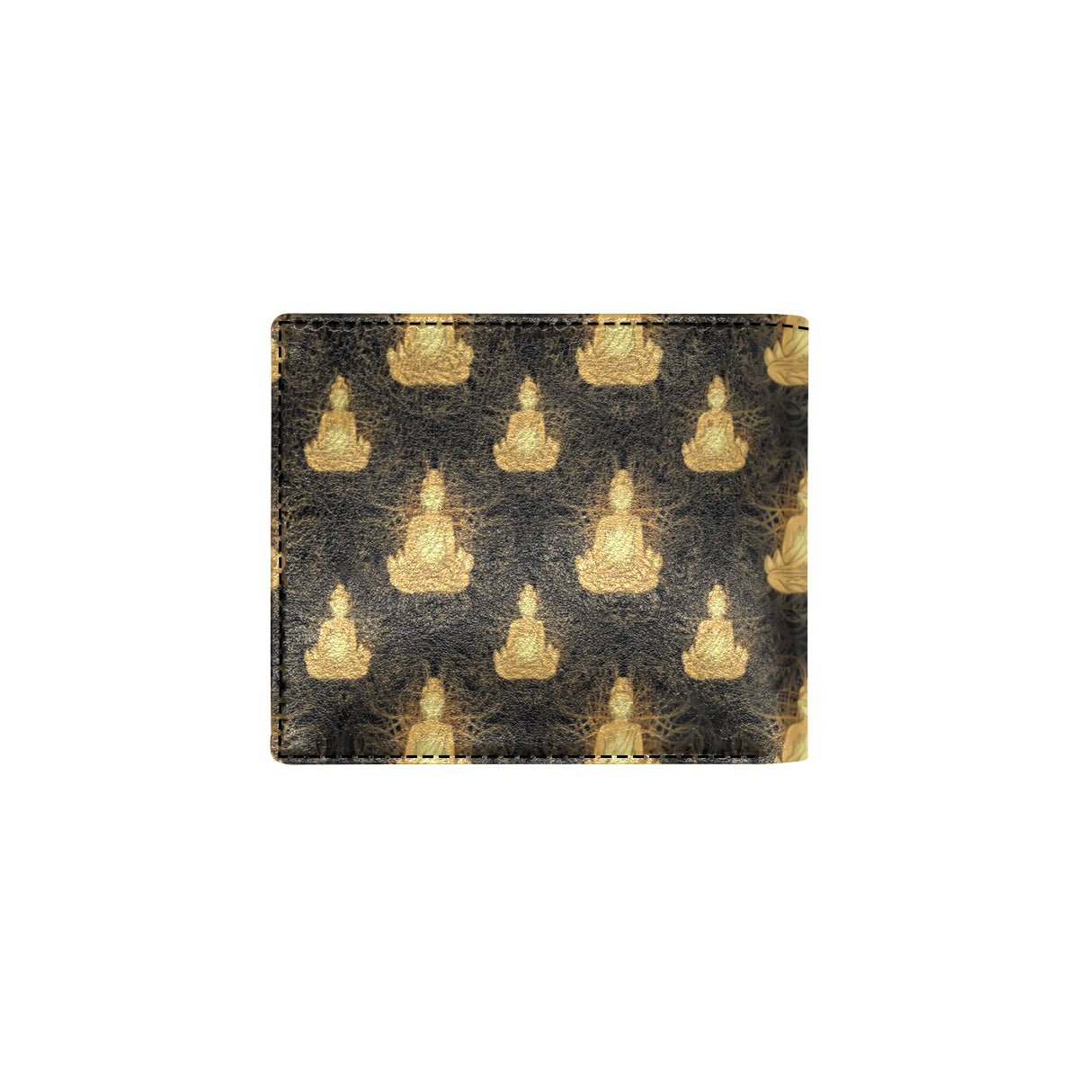 Buddha Pattern Print Design 02 Men's ID Card Wallet