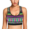 Animal Skin Aztec Rainbow Sports Bra