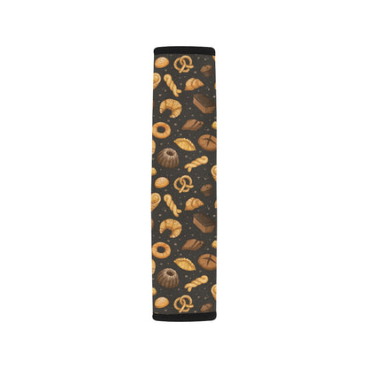 Bread Pattern Print Design 05 Car Seat Belt Cover
