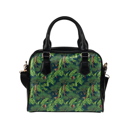 Rainforest Pattern Print Design A01 Shoulder Handbag