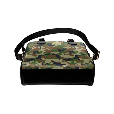 Army Camouflage Pattern Print Design 01 Shoulder Handbag