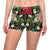 Poinsettia Pattern Print Design POT05 Yoga Shorts